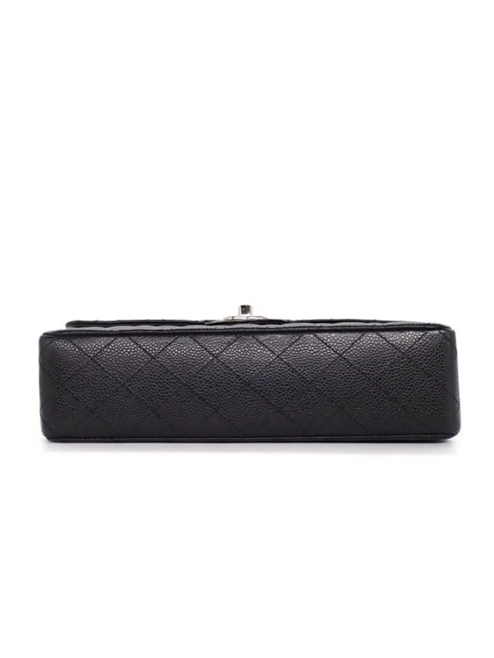 Chanel Shoulder Bag Quilted 25 11.12 Classic Black Caviar Leather